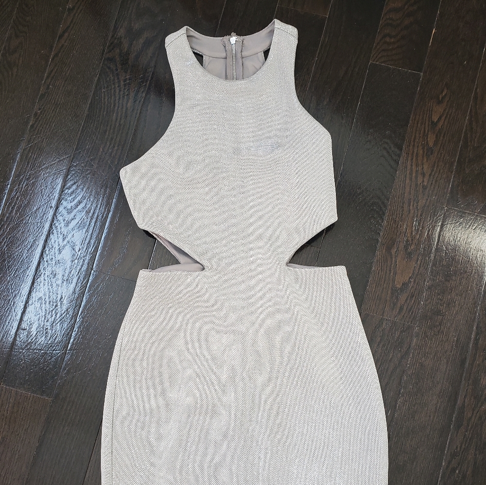 Express Size 0 silver cocktail dress - Picture 2 of 5